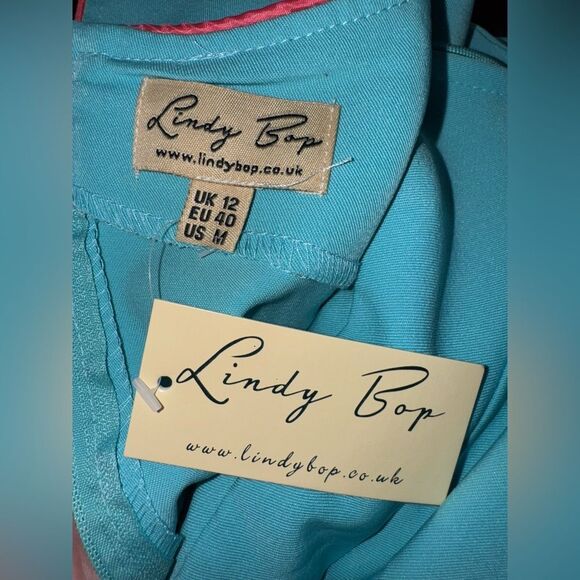 Lindy Bop retro theme flouncy dress sz M (12) NWT - Picture 2 of 6